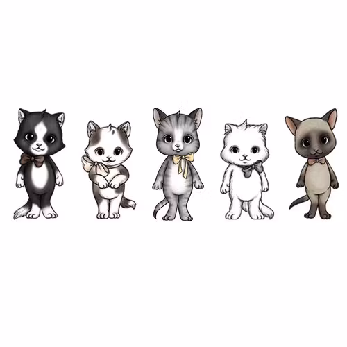 Stickstay, Cat friends wallstickers