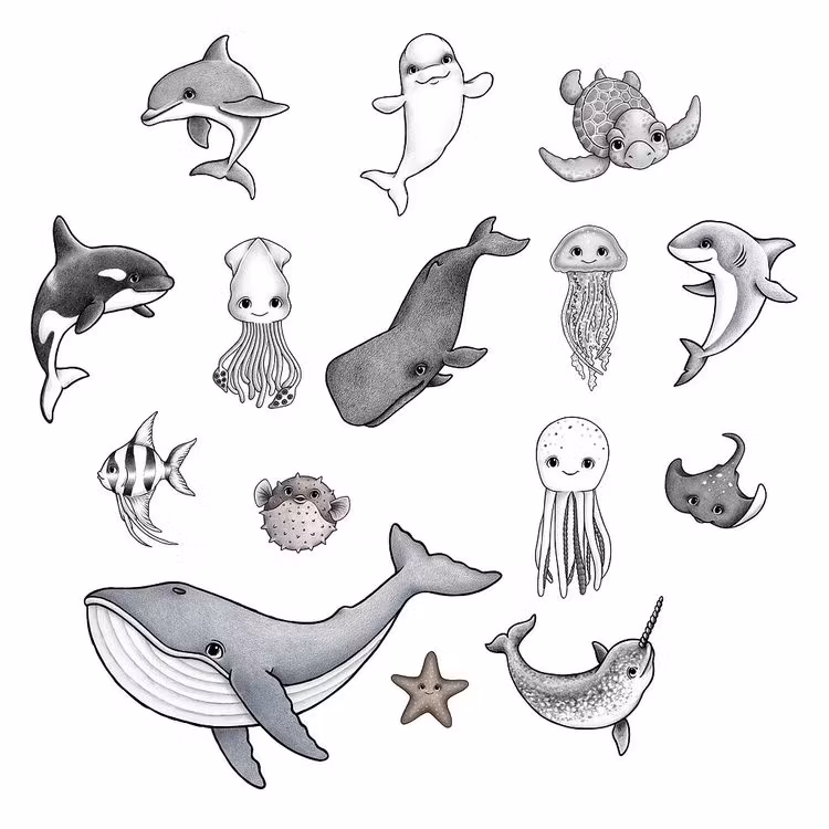 Stickstay, Ocean friends wallstickers