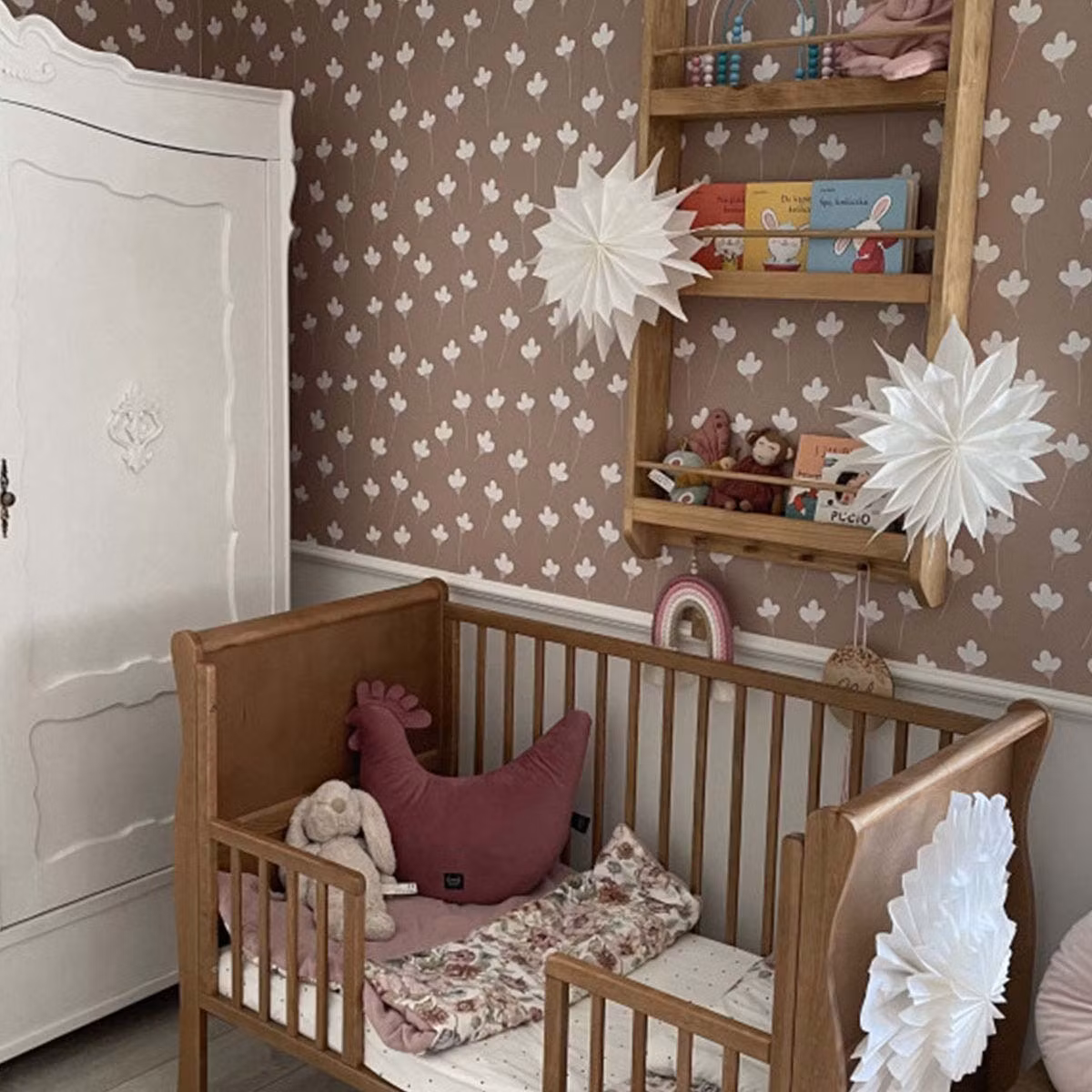 Dekornik, tapet Daisies On Mocca