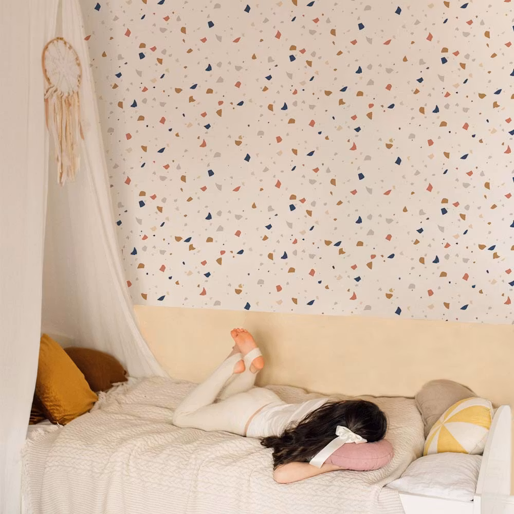 Dekornik, tapet Terazzo White