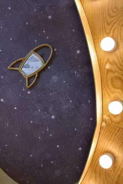 Dekorillo, tapet Cosmos sky navy blue