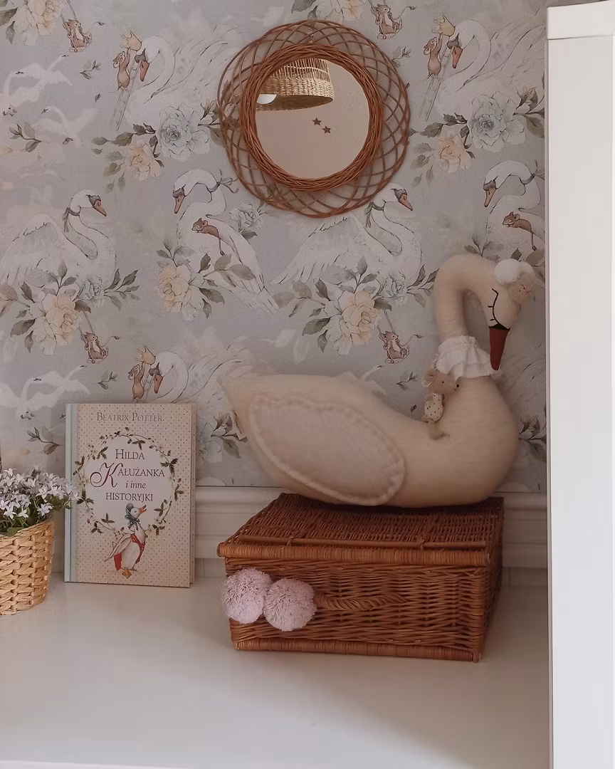 Dekorillo, tapet Friendship story blue grey