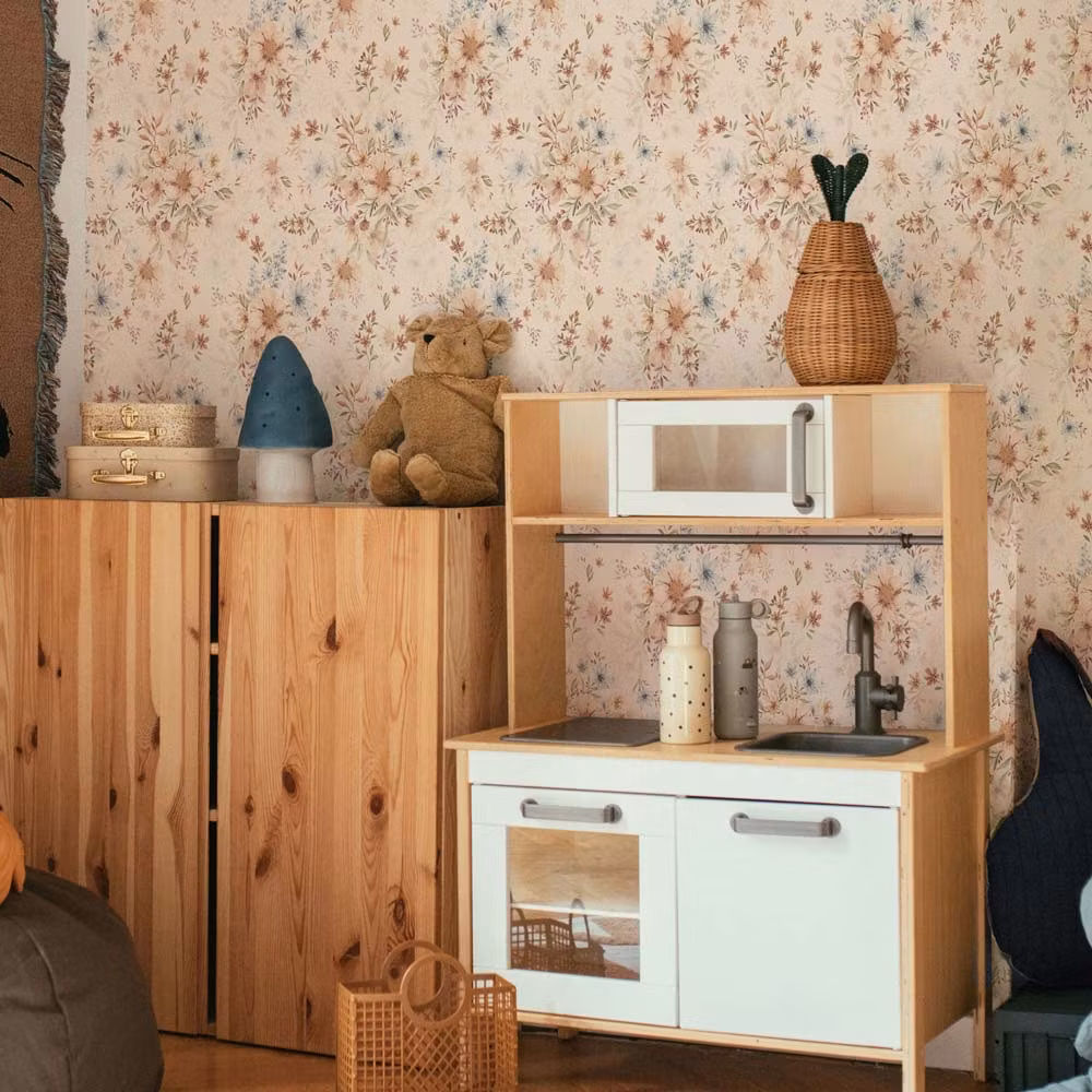 Dekornik, tapet Flowers with orange