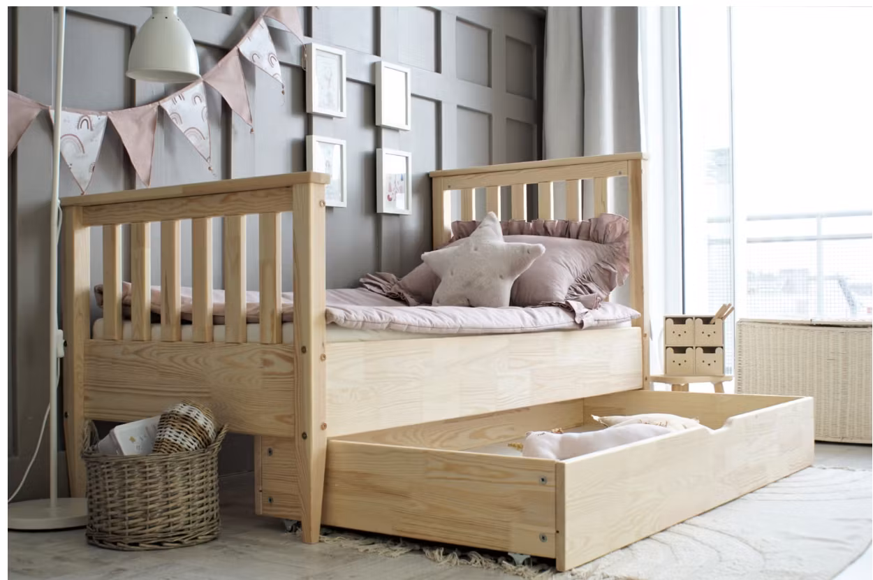 Børneseng Aurora med opbevaring