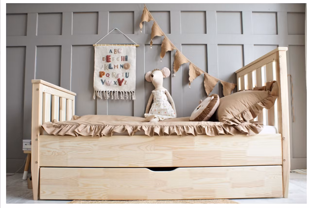 Børneseng Ginevra med opbevaring