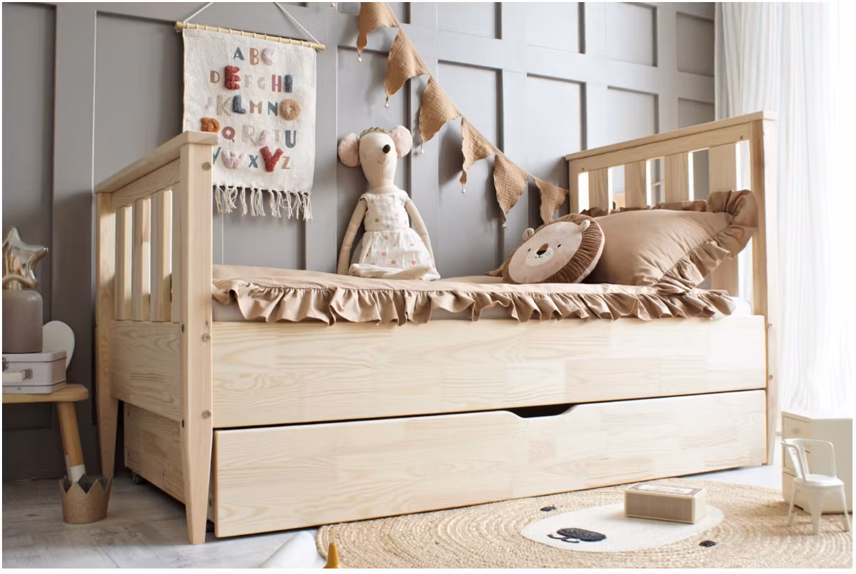 Børneseng Ginevra med opbevaring