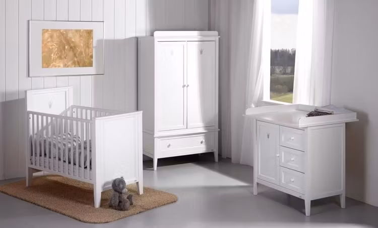 Troll, hvid tremmeseng Royal