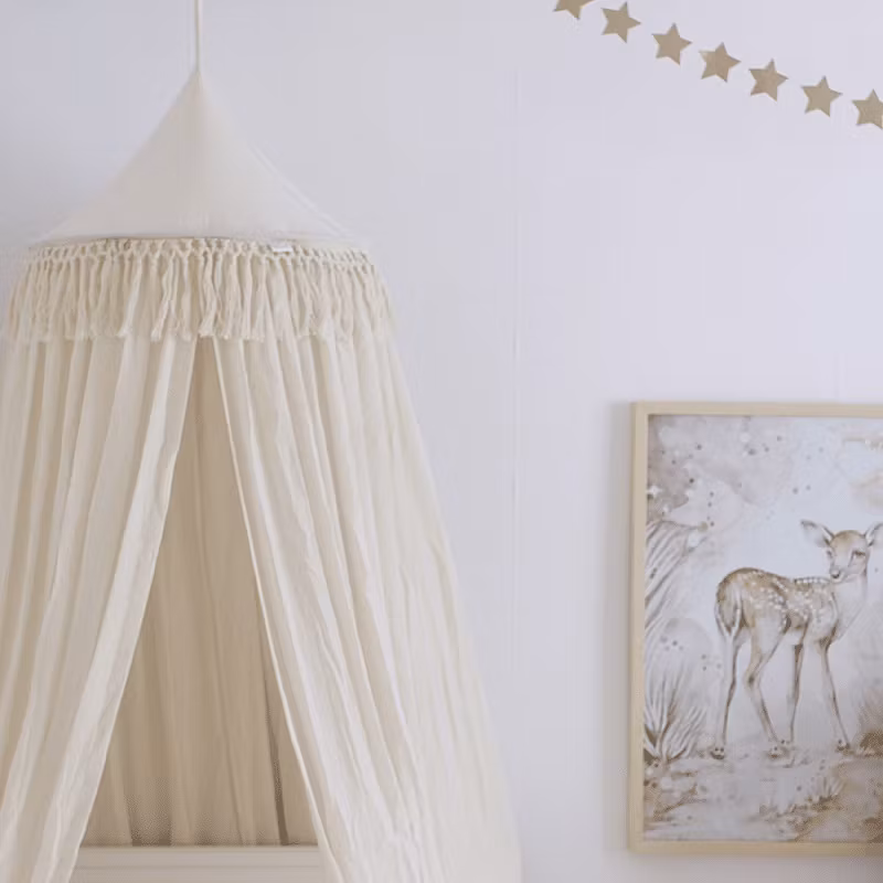 Cotton&Sweets, Vanilje boho sengehimmel i bomuld