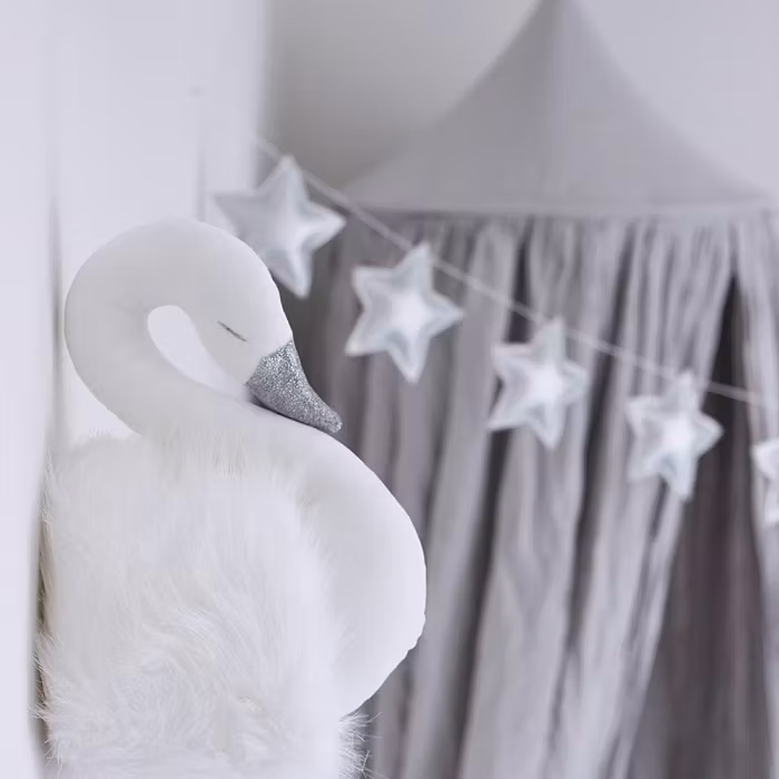 Cotton&Sweets, Grå sengehimmel i linned