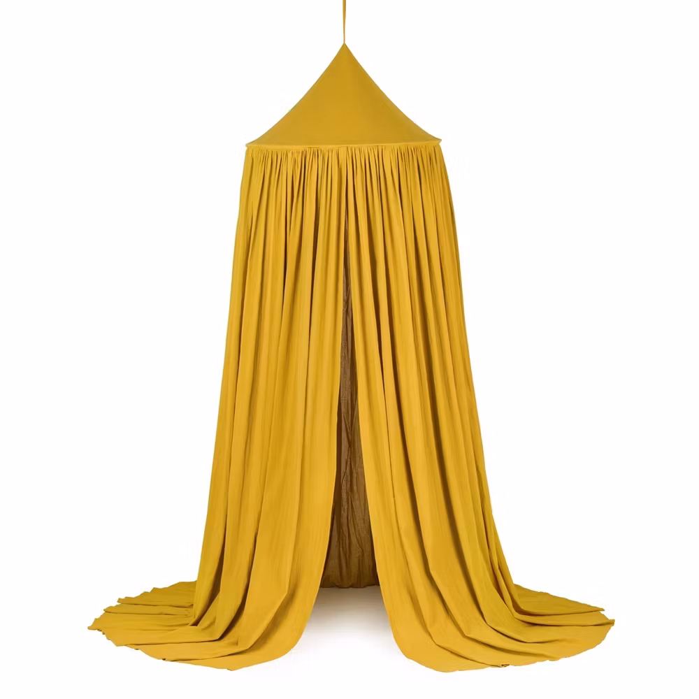 Cotton&Sweets, Mustard maxi sengehimmel i bomuld