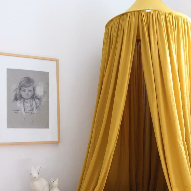 Cotton&Sweets, Mustard maxi sengehimmel i bomuld