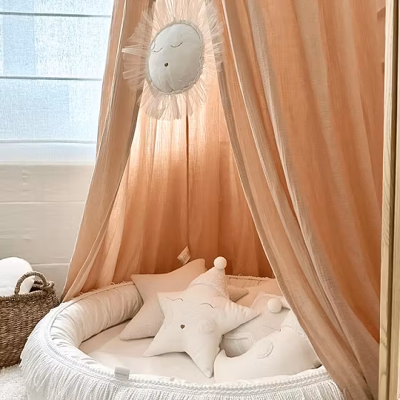 Cotton&Sweets, Abrikos sengehimmel i bomuldsmuslin