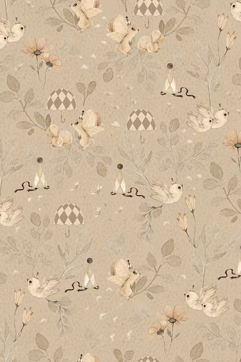 Mrs Mighetto, tapet Forest Flowers, Mole