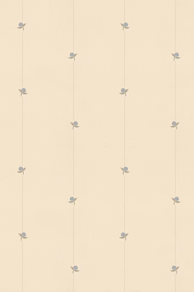 Mrs Mighetto, tapet Teeny Berries, Dusty Blue