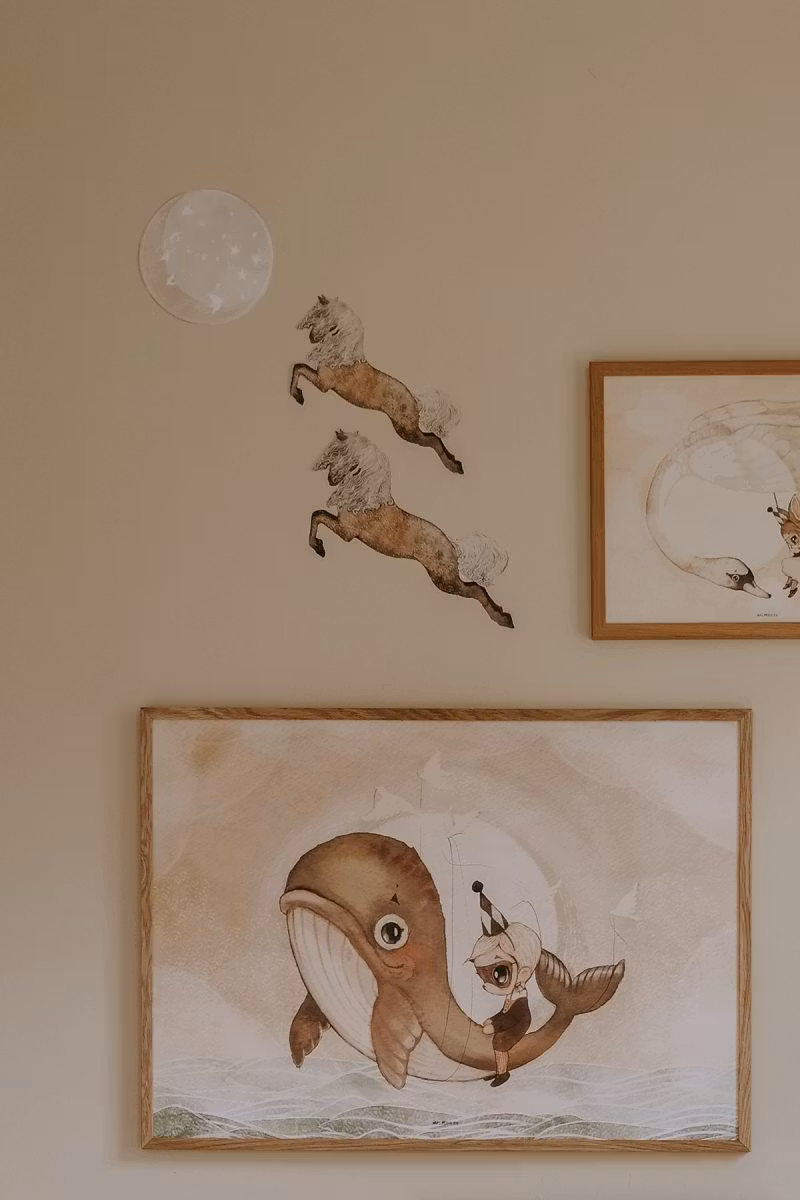 Mrs Mighetto, Wallsticker 3-pack, Bo & The moon