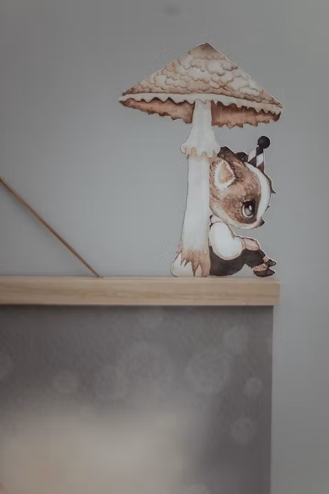 Mrs Mighetto, wallsticker Mr George