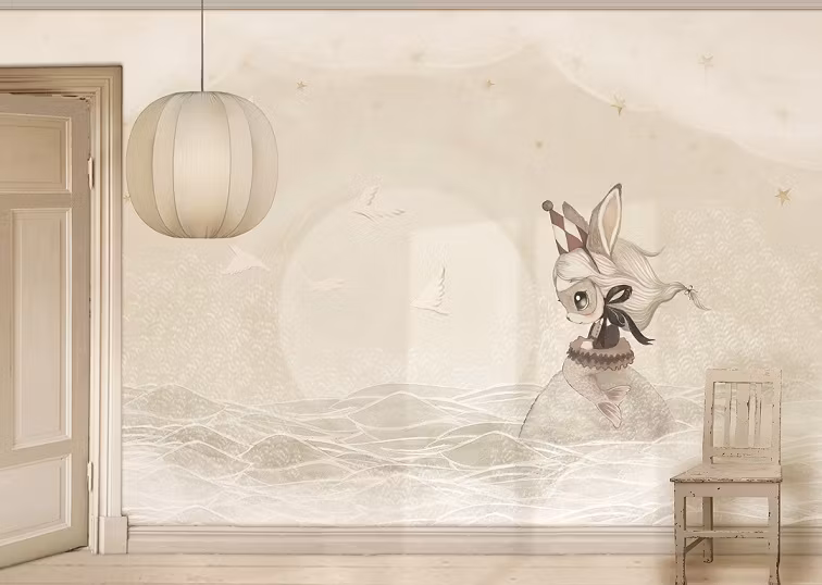 Mrs Mighetto, tapet vægmaleri Mermaid Dream