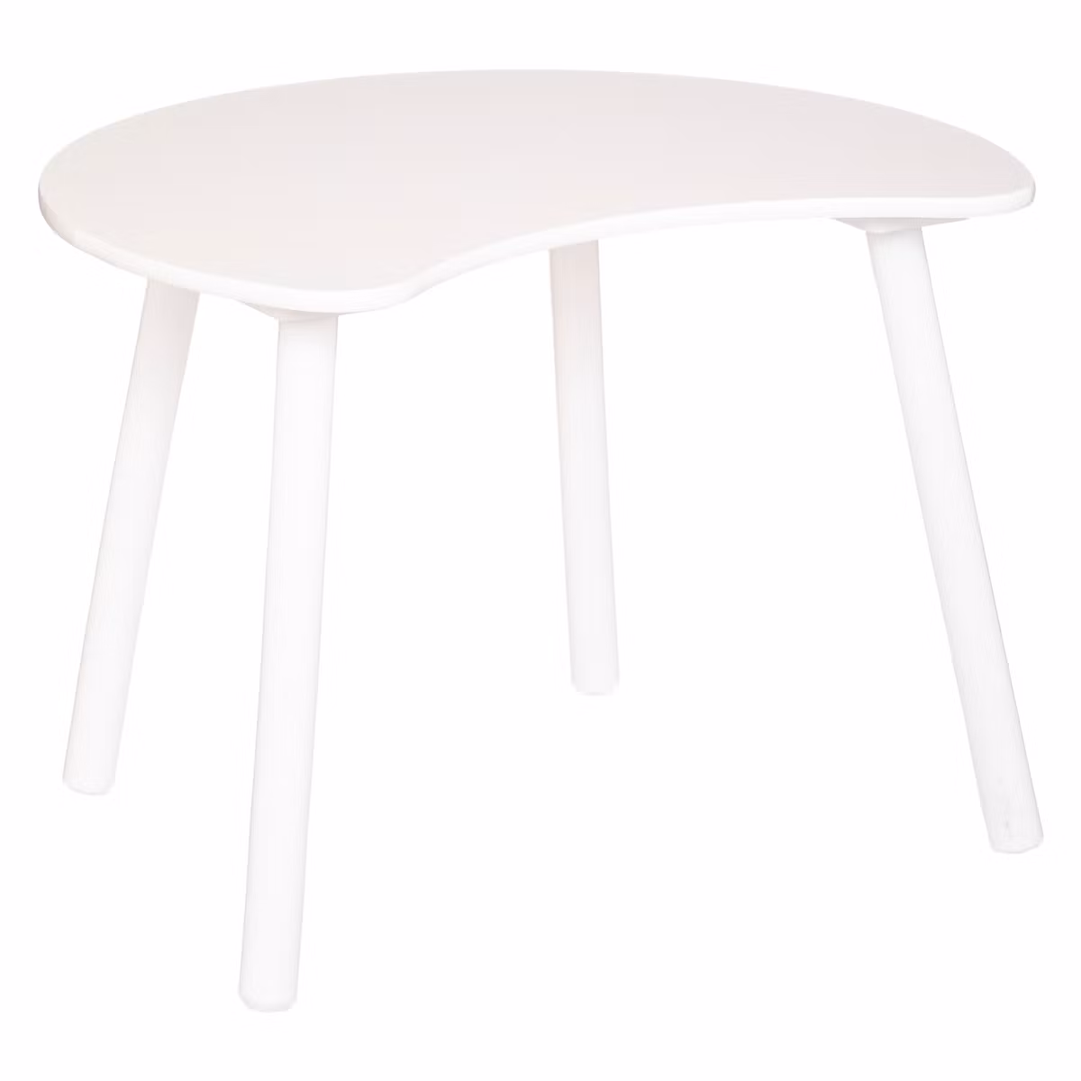 Træbord til børneværelset måne, hvid