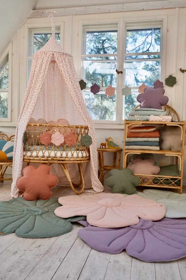 Moi Mili, legemåtte i linned, Bloom Sage