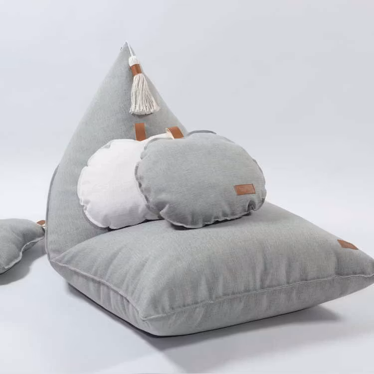 Fayne, sækkestol med kvast, grå/grøn