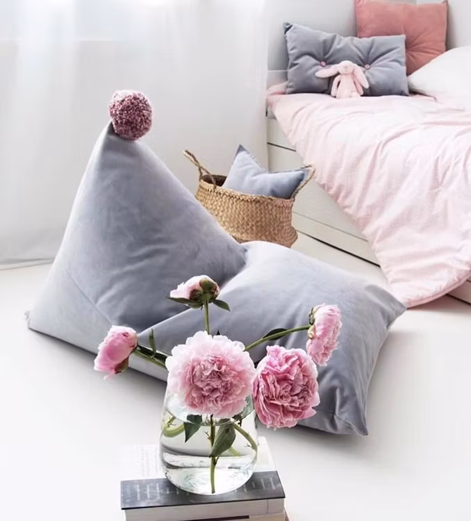 Fayne, sækkestol grå