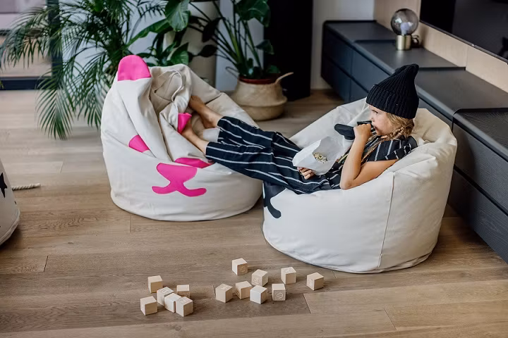 Bini, sækkestol original, Pink Panda