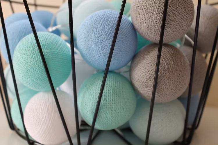 Cottonlove, lyskæde, Mint Pastel