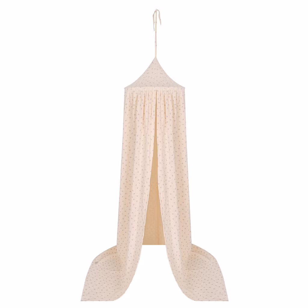 Moi Mili, sengehimmel, Purple flowers