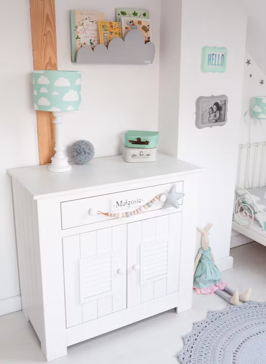 Lamps&Company, bordlampe Clouds, mint