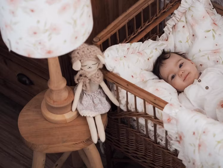 Lamps&Company, bordlampe i fløjl Blossom