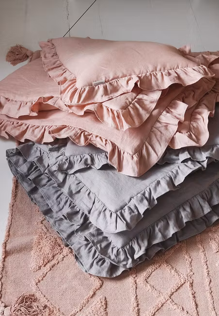 Lamps&Company, sengetøj i linned til tremmeseng, grå