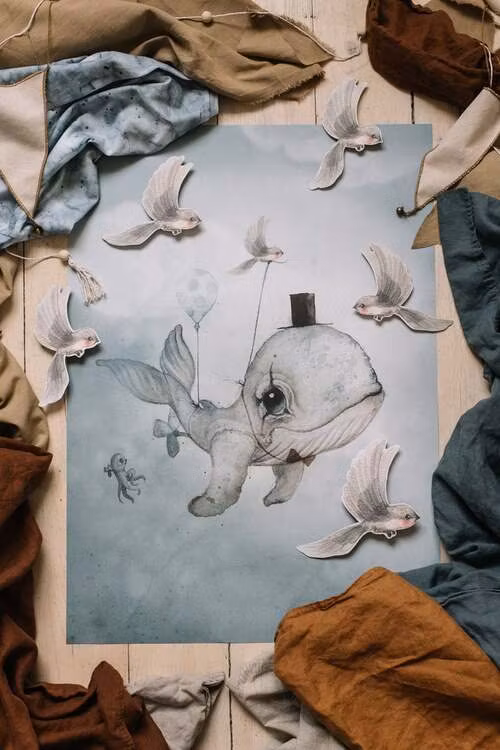 Mrs Mighetto, plakat Dear Whalie