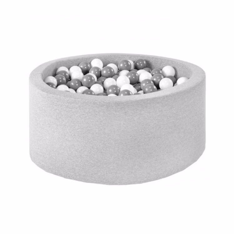Misioo, boldbassin med 200 bolde, lysegrå