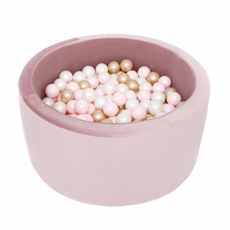 Misioo, boldbassin i fløjl med 200 bolde, lilla