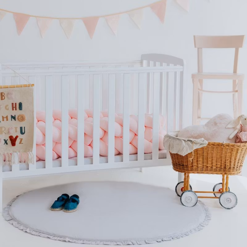 Babylove, sengerand knudepude, lyserød