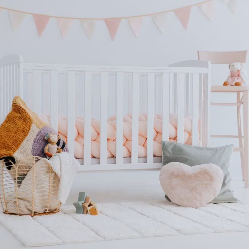 Babylove, sengerand knudepude, fersken