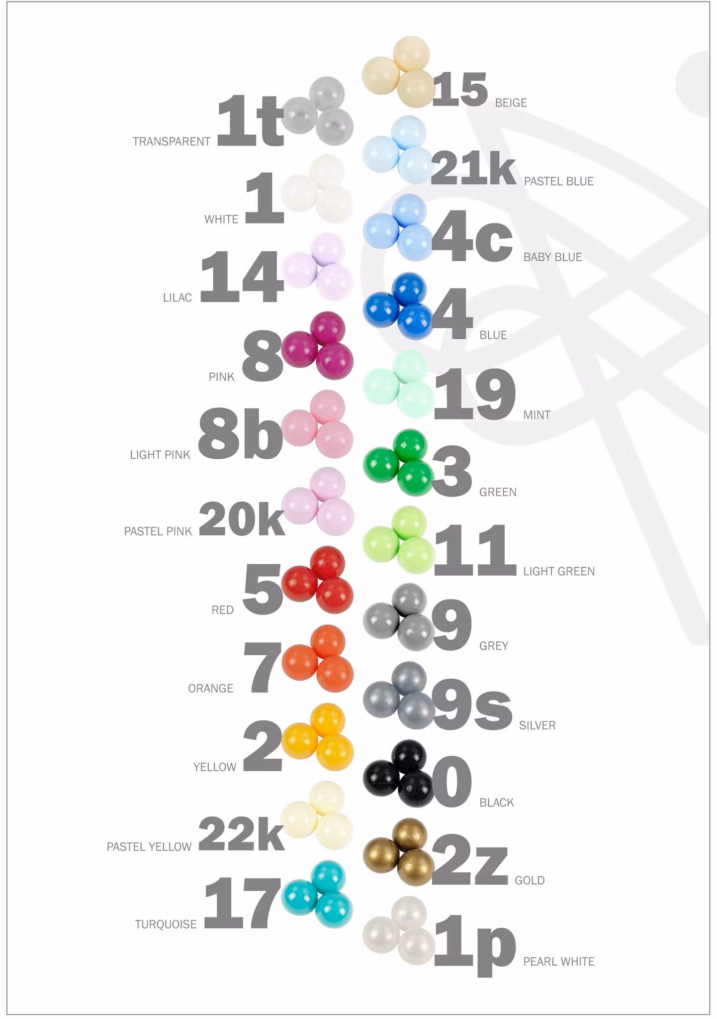Babylove, lysegrå boldbassin BASIC med valgfri bolde