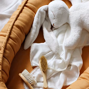 Maileg, romantisk bænk mini pudder pink