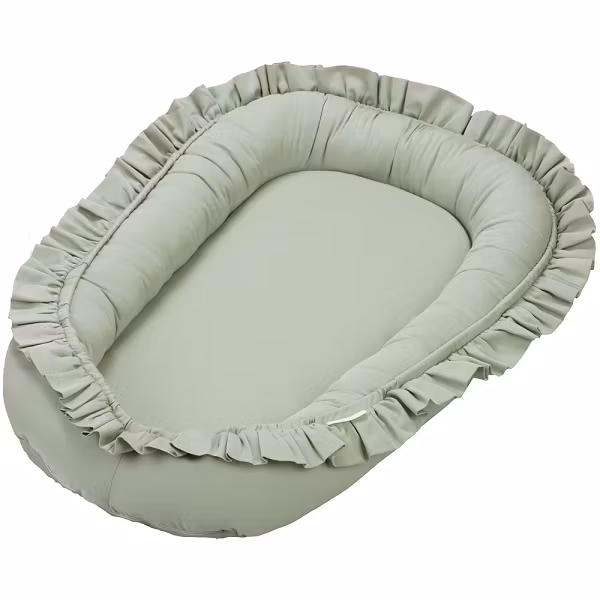 Cotton&Sweets, babynest i satin, desert green