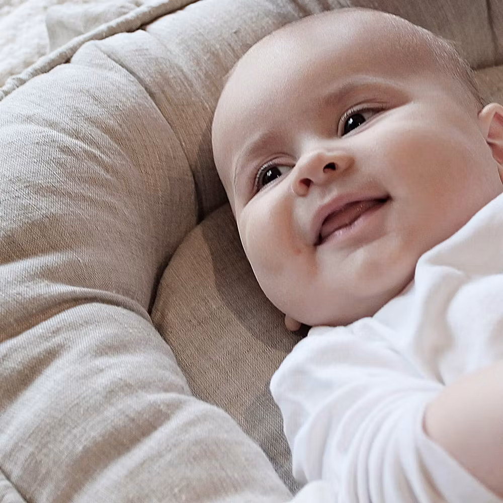 Cotton&Sweets, babynest i linned, natur