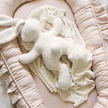 Cotton&Sweets, babynest i satin, nude