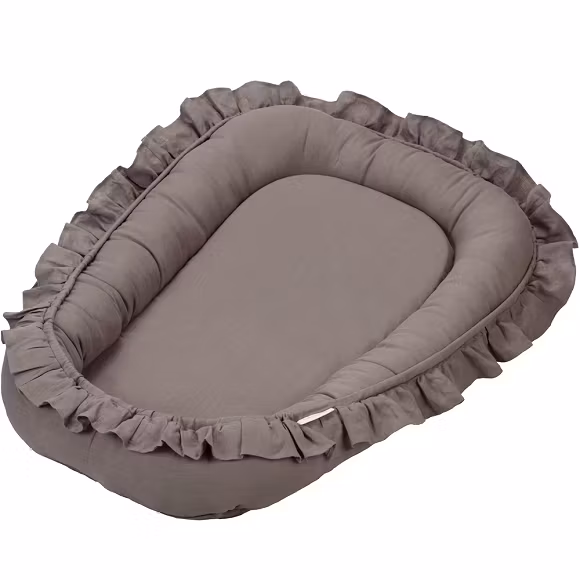 Cotton&Sweets, babynest i linned, shark