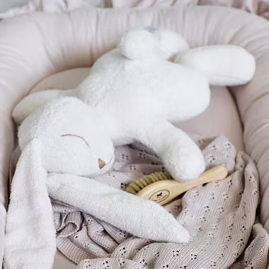 Cotton&Sweets, babynest i satin, lyserød