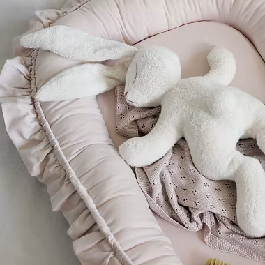 Cotton&Sweets, babynest i satin, lyserød