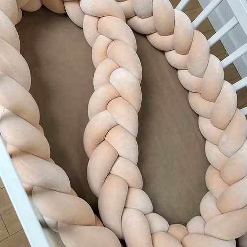 Flettet sengerand, Beige