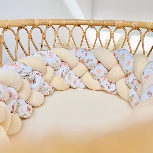 Flettet sengerand, Sand Boho Flowers