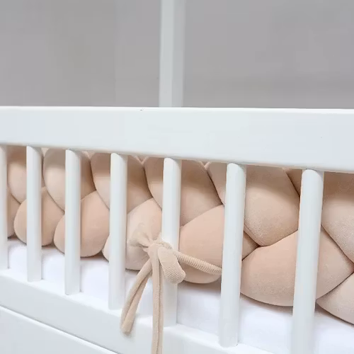 Flettet sengerand, Beige