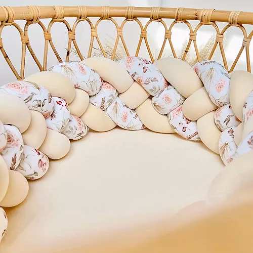 Flettet sengerand, Sand Boho Flowers