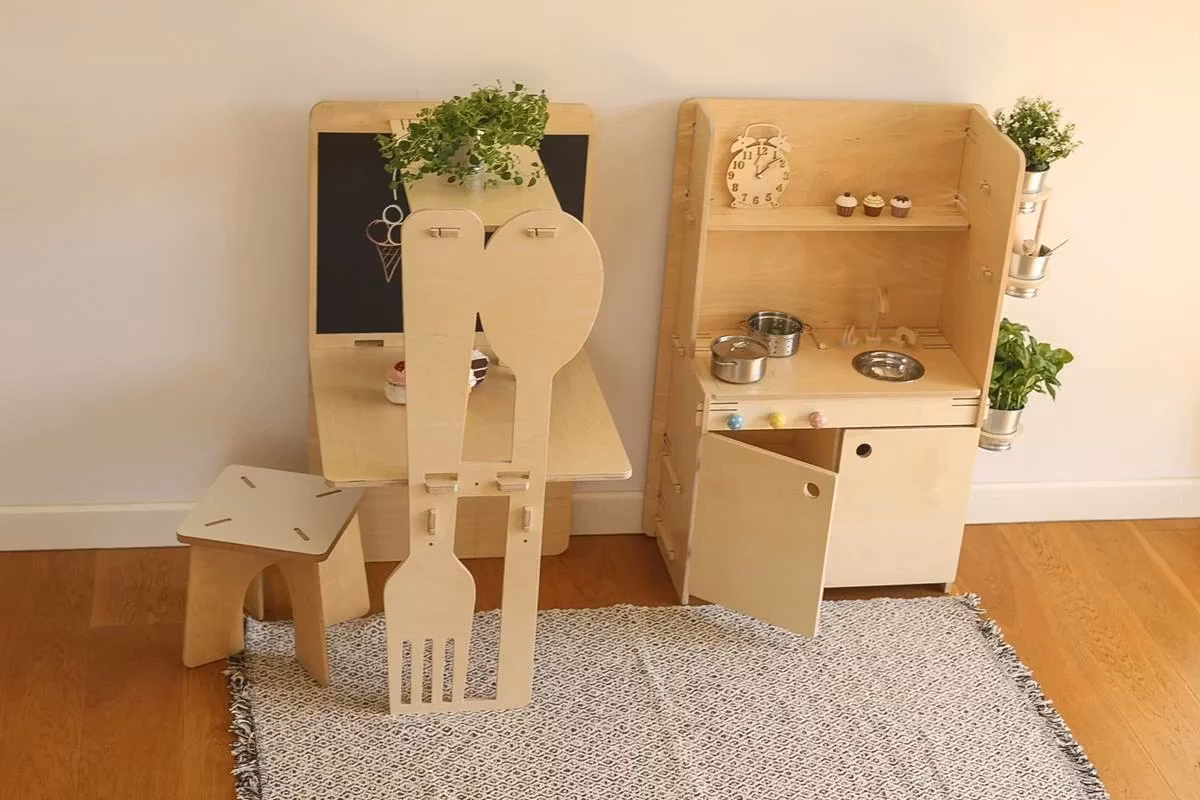 My Mini Home, legekøkken og køkkenø