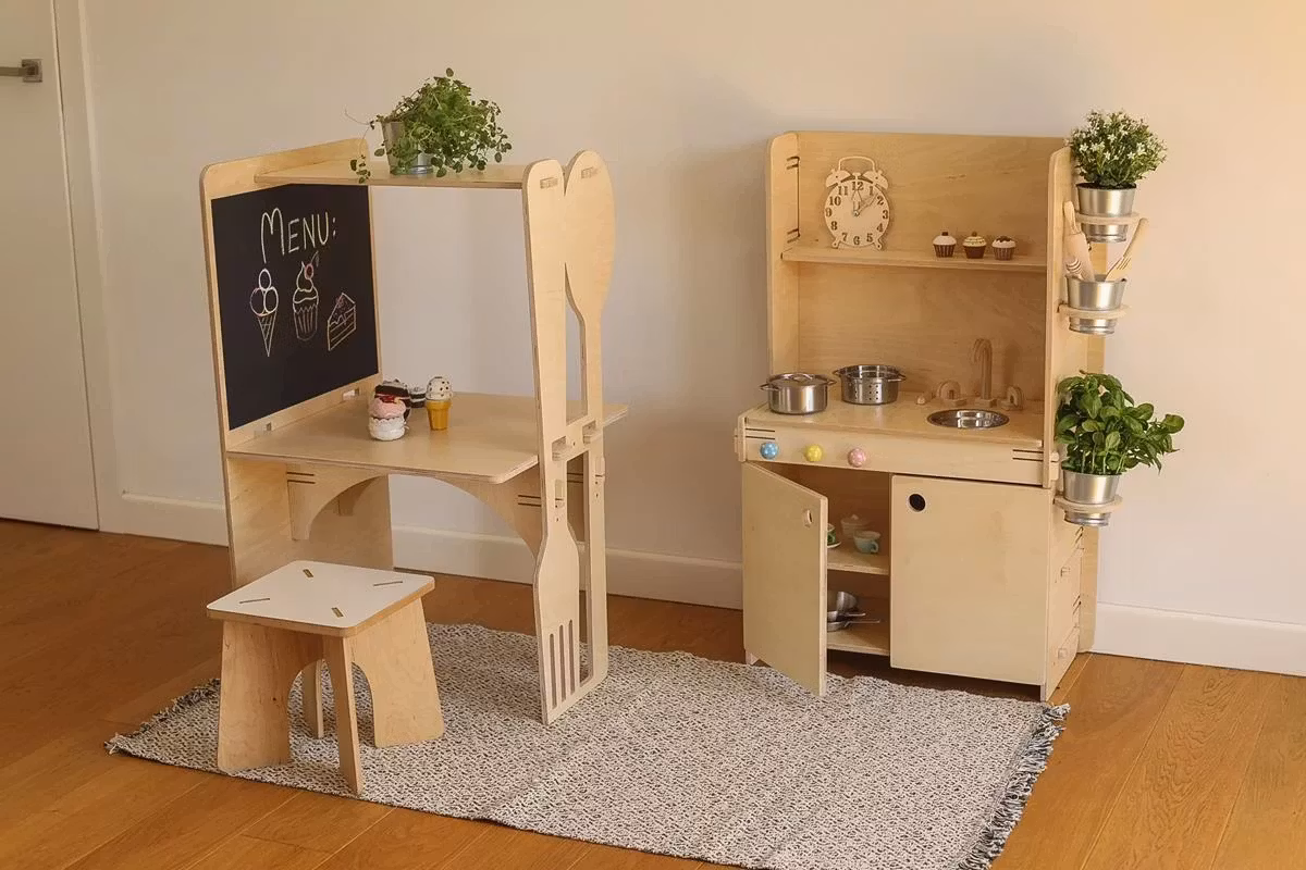 My Mini Home, legekøkken og køkkenø